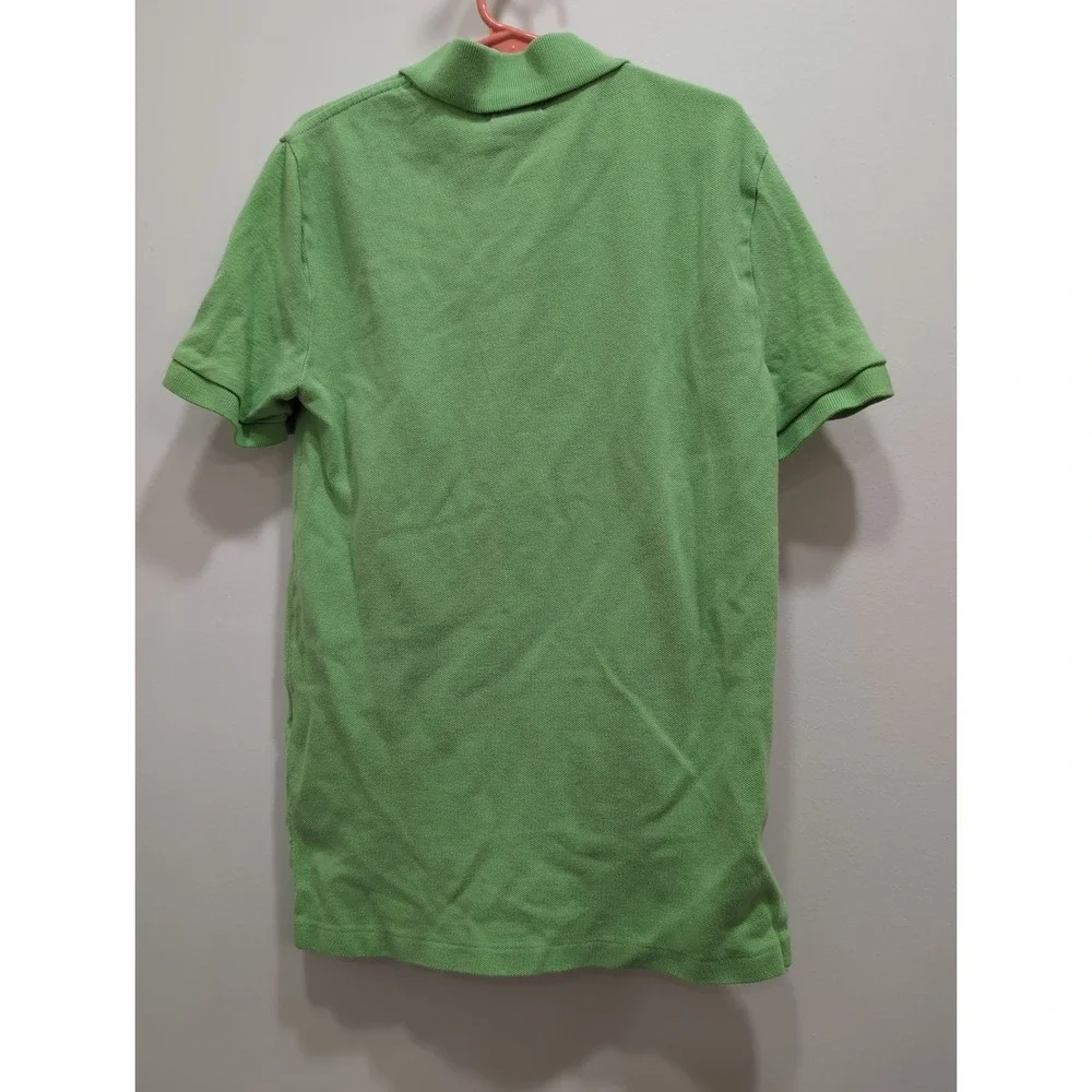 Polo‎ Ralph Lauren Little Boys Green Short Sleeve Cotton Shirt Sz. 8 Orange Pony